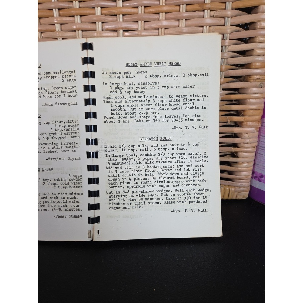 White Plains Methodist Church Cookbook Cary, NC 1965 Local Contributors Vintage - Picture 14 of 15